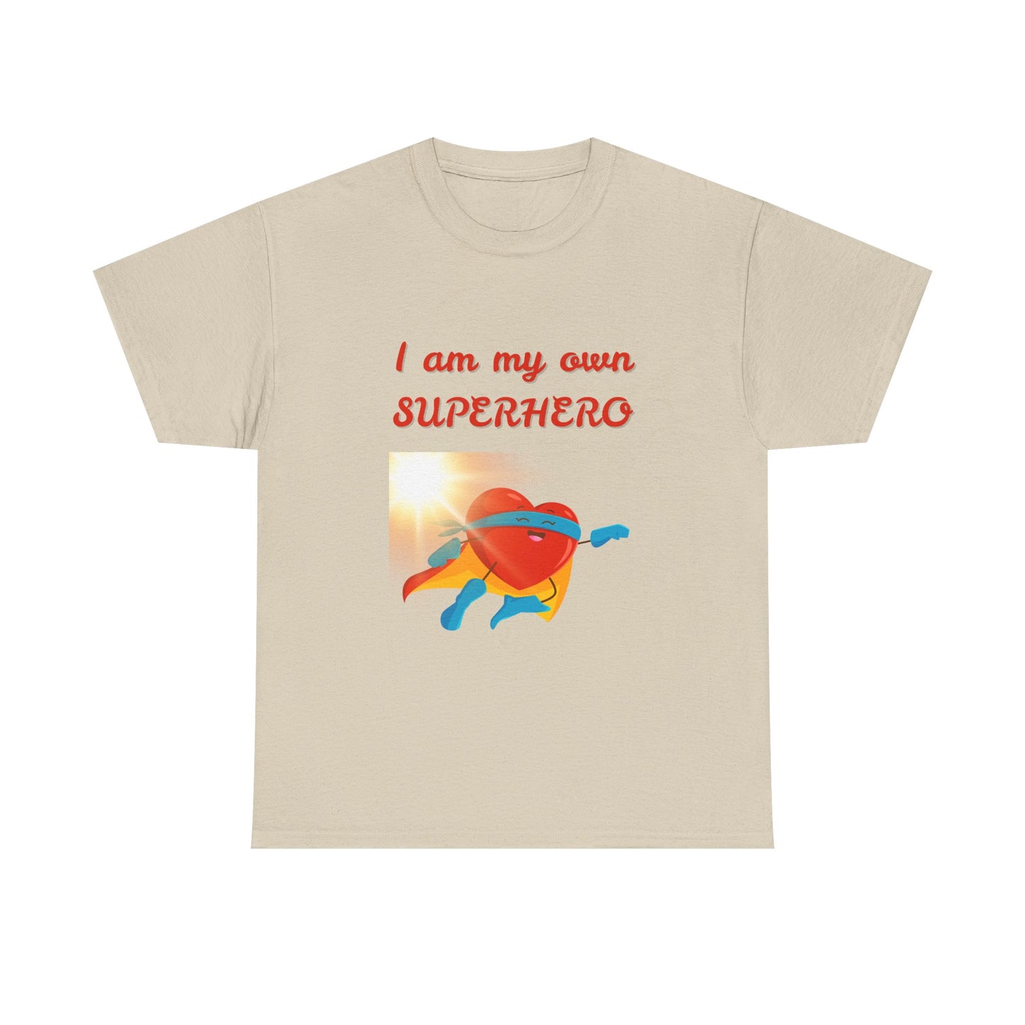 Superhero Empowerment Tee, Unisex Heavy Cotton Tee, Gift for Comic Lovers, Motivational Apparel, Fun Everyday Wear