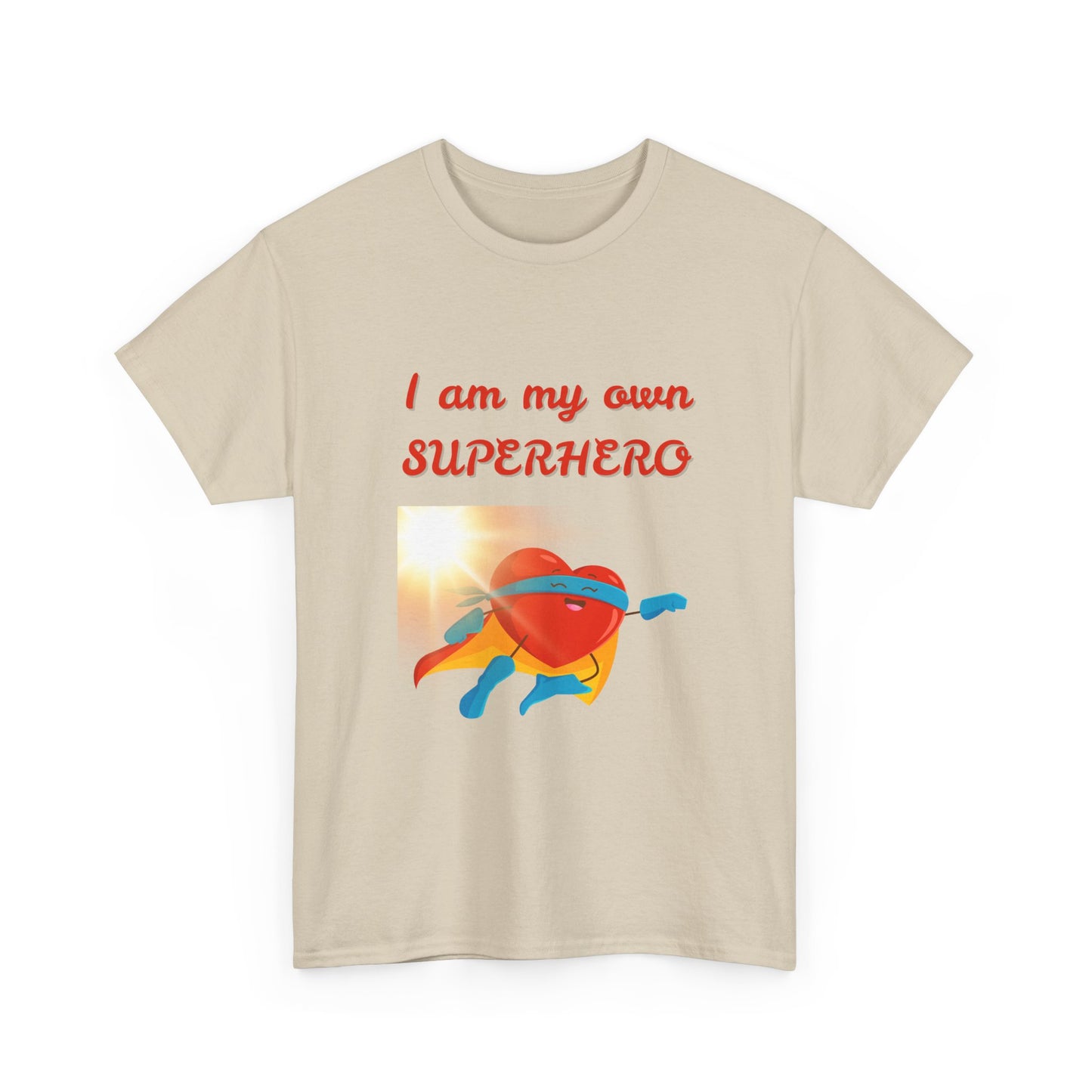 Superhero Empowerment Tee, Unisex Heavy Cotton Tee, Gift for Comic Lovers, Motivational Apparel, Fun Everyday Wear